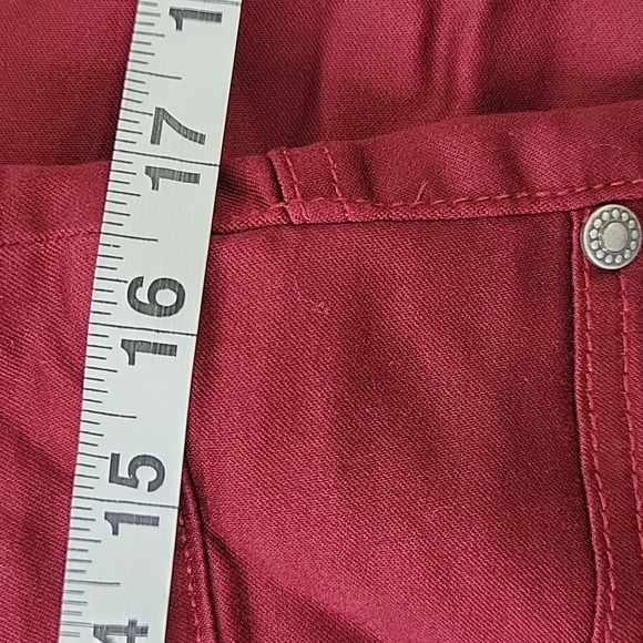 DG2 by Diane Gilman Wine Cropped Pants NWT SZ L P - Picture 6 of 13